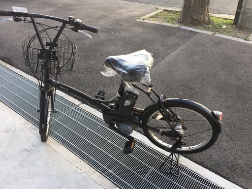 地域限定　パナソニック　シュガードロップ　新基準　6,6AH　20インチ　小径車　黒　パスシティX　グリッター　神戸市　電動自転車 