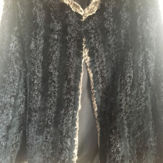 ラビット毛皮ジャケット(リバーシブル)の画像