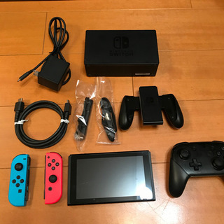 動作確認済み】Nintendo Switch 本体・Proコンのセット（カセット付き）