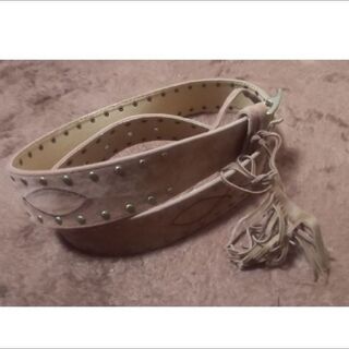 ベルト 茶色 フリンジ