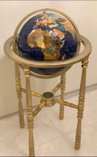 大理石　地球儀