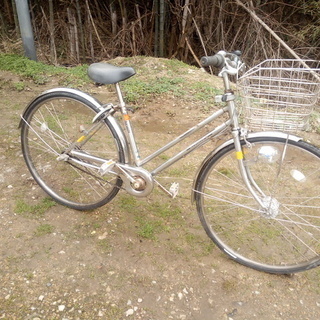 中古シティサイクル(ママチャリ) 27インチ 新品タイヤ＆チューブ＆リムテープx2付き 