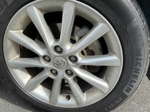 ミシュラン215／55 R17とエスティマ用純正アルミホイールのセット