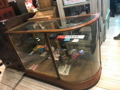 JF00189 レトロ ディスプレイ ショーケース パンケース