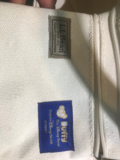 【愛品倶楽部柏店】L.L.Beanコラボ　ダッフィー 2WAYバッグ　ディズニーシー15周年記念　ディズニーシー限定販売【問合わせ番号