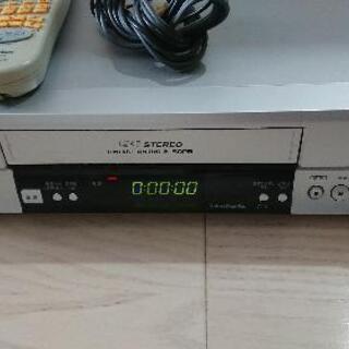 ジャンク ビデオデッキ VHS ビクター リモコン ケーブル付