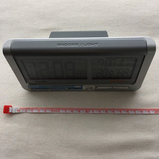 CASIO　電波時計　温湿度計の画像