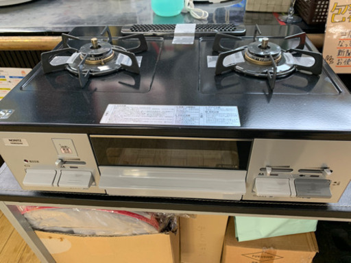 極美品 2019年製 NORITZ ノーリツ 都市ガスコンロ NG80QVM