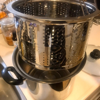 パスタ鍋(ステンレス製)の画像