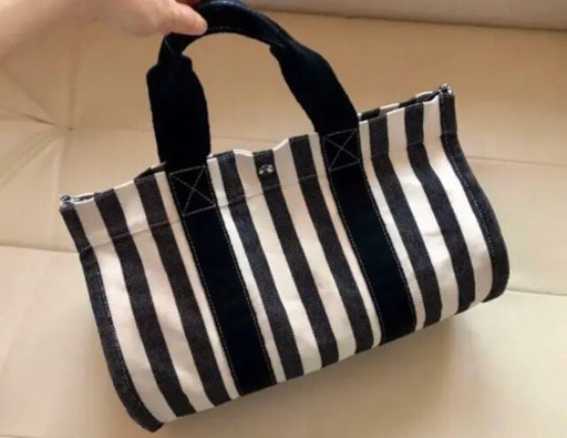 正規品！HERMES エルメス ハンド トートバッグ カンヌ ボーダー 大容量