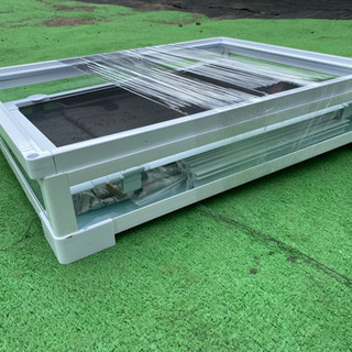 【交渉中】ペットゲージ SANKO ホワイト ガラスの画像