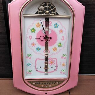 先程追加ですキティちゃん柱時計