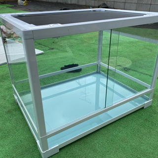 【交渉中】ペットゲージ SANKO ホワイト ガラス