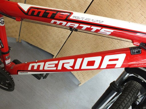 訳あり大特価！メリダ 【マウンテンバイク】 37cm アルミ MATTS 赤 レッド 自転車 MTB 