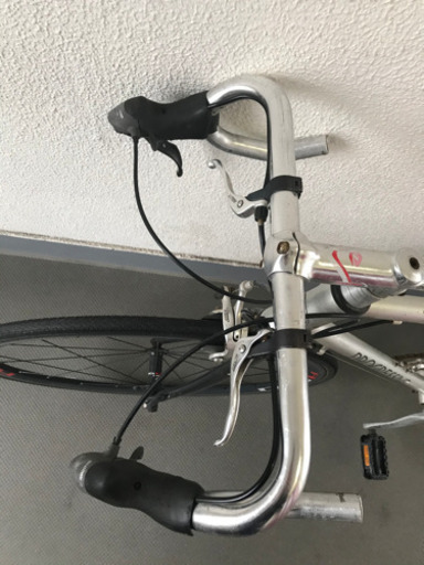 クロモリロードバイク　シルバー
