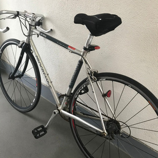 クロモリロードバイク　シルバーの画像