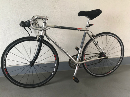 クロモリロードバイク　シルバー