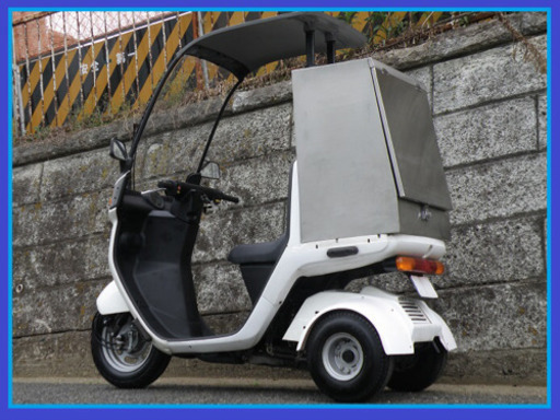 【御成約有難う御座いました】☆NEWオバフェン!ステンレスBOX付2ストジャイロキャノピーミニカー改　新品オ-バ-フェンダ-&鍵付ステンレスBOX装備!ノ-ヘルOK!