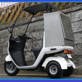 【御成約有難う御座いました】☆NEWオバフェン!ステンレスBOX付2ストジャイロキャノピーミニカー改　新品オ-バ-フェンダ-&鍵付ステンレスBOX装備!ノ-ヘルOK!の画像