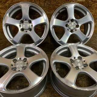 DUNLOP ROZEST ローゼスト 社外ホイール 15インチ 4本 6.5J4HPCD100+48 (VHH48) クレジットカード QR決済可能