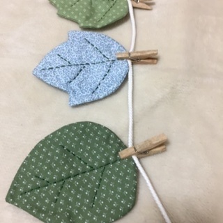 新品リーフガーランド🍃コースターにも使えますの画像