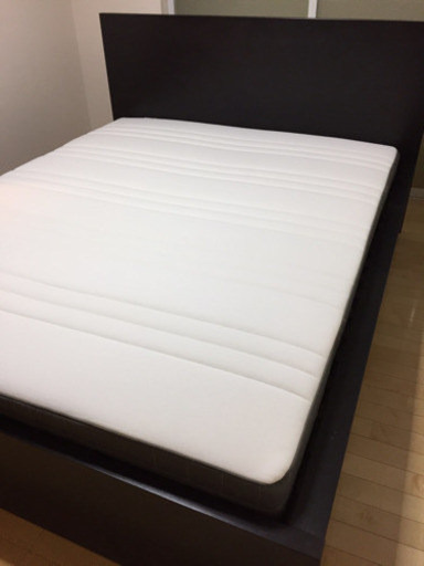 ［美品］締切間近！IKEAベッド（クイーンサイズ）お届けも可