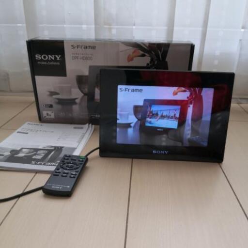DPF-HD800 動画も! デジタル フォトフレーム SONY ソニー ブラック 黒 スライドショー 写真 ビューワー S-frame ディスプレイ 8型 フォト