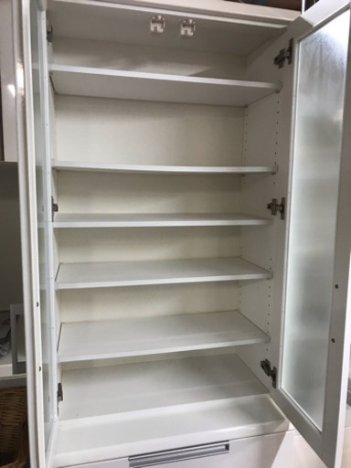 食器棚 W70cm ホワイト 中古