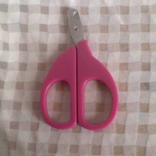 中古　爪切りはさみ　紫　猫　爪切りの画像