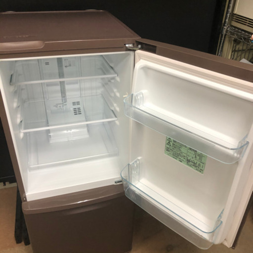 パナソニック 138L 2ドア冷蔵庫 オシャレなブラウン NR-B148W-T
