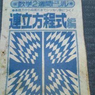 懐かしい　連立方程式　問題集