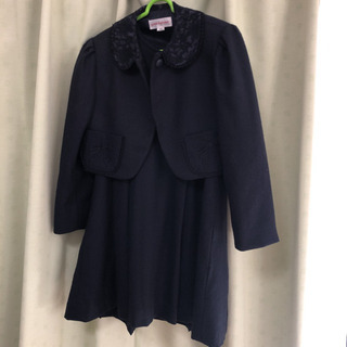 女の子　フォーマル 2ピース　紺　120cm 入園式入学式冠婚葬...
