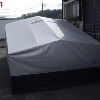 【２つ】ガレージテント　車庫・倉庫・物置　直接引き取ってくださる方のみ