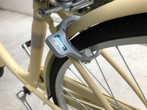自転車　（クリーム色）