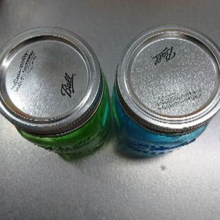 ボール メイソンジャー グリーン&ブルー 2つセットの画像