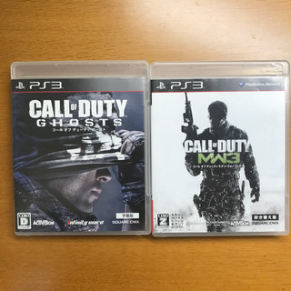 中古 PS3 cod GHOSTS MW3