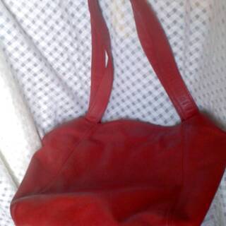 COACH　コーチ　赤　オールドコーチ　鞄　レディース　トートバッグ　A9Z 4181　アメリカ製　本革　ヴィンテージ　レザーの画像