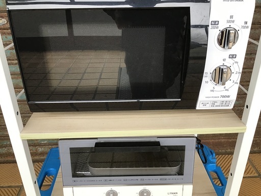 IHコンロ　レンジ　ポット　トースター　台付まとめてセット