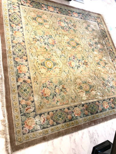 お値下げ　高級　じゅうたん　絨毯　244×240cm 約3.5畳　カーペット