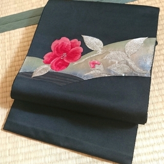 【美品／送料込み】ポリエステルの名古屋帯
