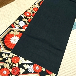 【美品／送料無料】金糸の入った桐柄の袋帯の画像