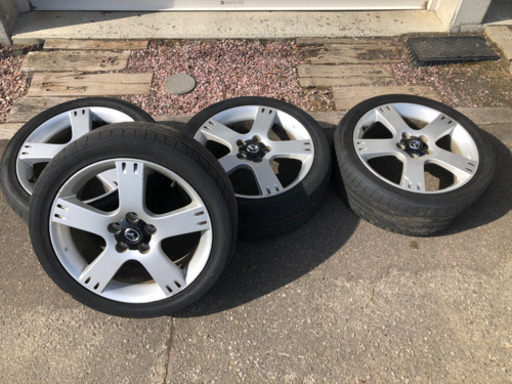 タイヤ、アルミホイール１８インチ マツダ４本