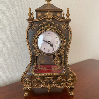 ＊美品＊アンティーク風オルゴール付時計