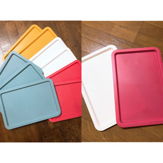 ダイソースクエア収納ボックスのフタ まとめ売り 。１１個有りますの画像