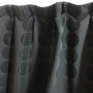 遮光・防火・防音 カーテン 黒色 200cm×200cm