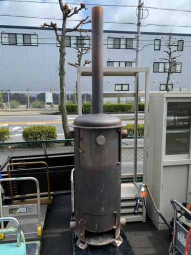 ハンドメイド　焼却炉　全長約236cm 中古