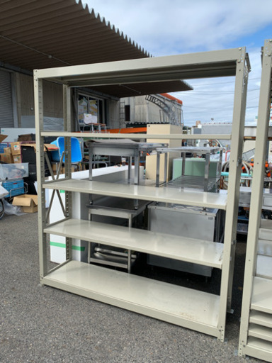 重量棚　背が高い　幅1820×奥行470×高さ2120 棚3枚　複数有　中古