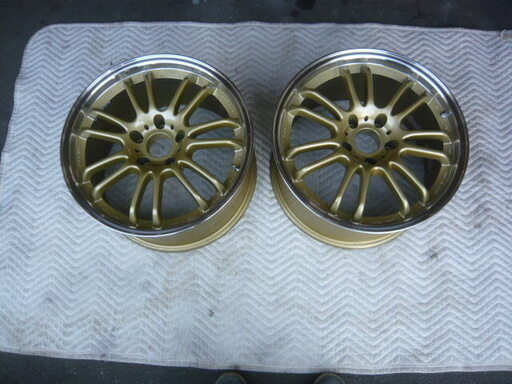 ☆美品☆少々傷あり　ゴールドPIAA FR-7 PCD114.3　5穴　17×9J +３8/２本＋45/２＝本計4本