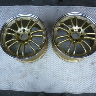 ☆美品☆少々傷あり　ゴールドPIAA FR-7 PCD114.3　5穴　17×9J +３8/２本＋45/２＝本計4本