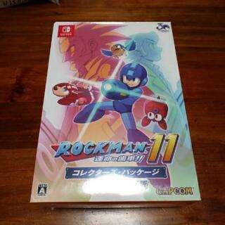 新品未開封　switch専用　ロックマン11 運命の歯車!! コ...